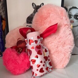 Pink Heart Pillow Accessory Set